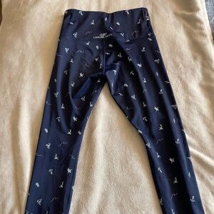 Lorna Jane Marine Print Leggings Size Small
